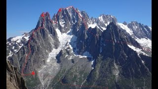 Flammes De Pierre Les Drus Sans Nom Aiguille Verte Traverse [upl. by Nwahsauq]