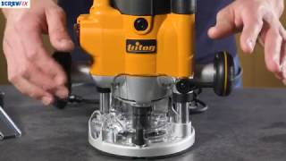 TRITON JOF001 1010W PRECISION PLUNGE ROUTER  Screwfix [upl. by Netram]