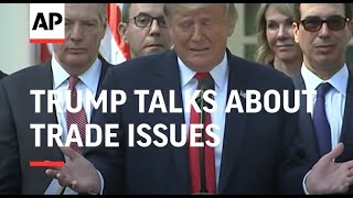 Trump talks about trade issues with China India [upl. by Nnalyrehc]