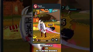 3 Admirals vs EX Film Red Shanks  One Piece Bounty Rush [upl. by Silvanus]