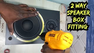 2 WAY SPEAKER BOX HOW TO FITTING IN TAMIL [upl. by Akirehc]