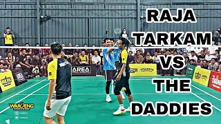 The Daddies Hendra Ahsan disambut quotAgrippina Primaquot Si Raja Tarkam X Juan di Tarung Bebas Badminton [upl. by Marchak]