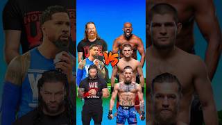 Sami Zayn Jey Uso Roman Reigns vs Conor McGregor Khabib Jon Jones 🤬😈 comparison [upl. by Nollek]