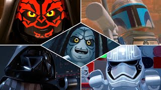 LEGO Star Wars The Skywalker Saga  All Bosses amp Endings [upl. by Seerdi]