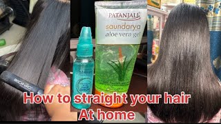 How to straight your hair at home  flat iron straightener use karne ka Sahi tarika  ​⁠ [upl. by Silohcin776]