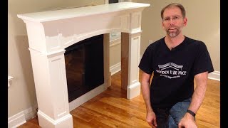 How to Install a Fireplace Mantel woodworking plans available [upl. by Appilihp]