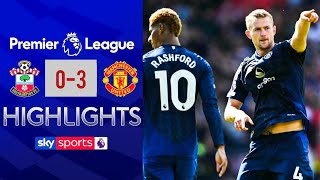 Southampton vs Manchester United 02 Highlights  Premier League  De Ligt Goal Rashford Goal [upl. by Nodnab]