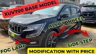 Xuv700 Base Model Modified  Modification With Price [upl. by Repmek]