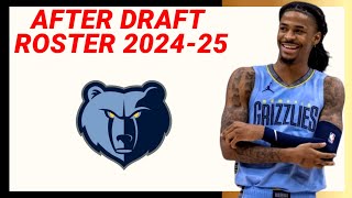 MEMPHIS GRIZZLIES After 2024 Draft Roster  Update No1 [upl. by Amrac]