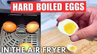 Air Fryer Hard Boiled Eggs Easy Tutorial cooking airfryer eggs [upl. by Rennat]