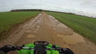 Offroad testride on the Kawasaki KFX 400 ATV [upl. by Lorna]