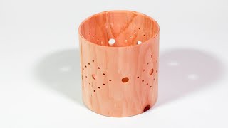 Woodturning  Tea Light HolderLanternStorm Light [upl. by Berg]