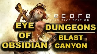 Recore Definitive Edition EYE OF OBSIDIAN DUNGEONS Blast Canyon [upl. by Tiffy259]