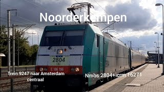 intercity brussel aankomst en vertrek nmbs traxx en icrm in noorderkempen [upl. by Ambert]