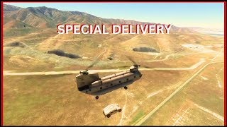 MtnFortressLabs Utah  Humvee flown in by Ch47 Chinook Helicopter msfs2020 HeavyDSparks [upl. by Laflam]