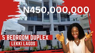 Inside a Stunning N450M 5 Bedroom Duplex with Cinema in Osopa London Lekki Lagos [upl. by Hteik]