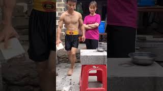 🔥One Inch Punch To Break Bricks Chinese Martial Arts Instructor [upl. by Bradleigh]