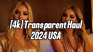 4k Transparent Haul 2024 USA 🇺🇸  Pronunciation Guide In English [upl. by Narik353]