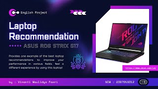 PROMOTING PRODUCT  Laptop ASUS ROG STRIX G17 [upl. by Rubenstein136]