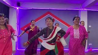 Choli Ramro Palpali Dhakako dance by zumba student  Dashain special 2080 [upl. by Aronson272]