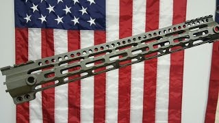 Midwest Industries AR15 Lightweight 15quot free float handguard Review amp Install [upl. by Windy]