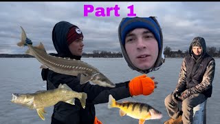 ICE Fishing Oneida Lake New York [upl. by Anale]