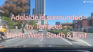 Driving Tour Adelaide City is Surrounded by Terraces South Australia [upl. by Meehsar]