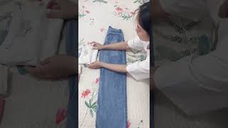 Clothes folding hacks  How to folding clothes savespace and easy foldinghacks lifehacks folding [upl. by Magulac]