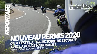 PERMIS MOTO 2020  ON A TESTÉ LA TRAJECTOIRE DE SÉCURITÉ I ACTU [upl. by Eisned36]