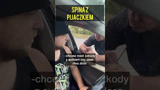 SPINA Z PIJAKIEM NA PARKINGU shorts [upl. by Zetnwahs]