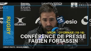 Conférence de presse de Fabien FORTASSIN [upl. by Keyser]