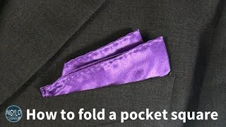 How to fold a pocket handkerchief  Double fold elegant [upl. by Thordis]