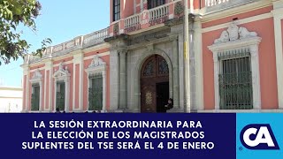 El Congreso programará una sesión extraordinaria para elegir a los Magistrados Suplentes del TSE [upl. by Ostler]