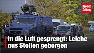 In die Luft gesprengt Leiche aus Stollen geborgen  kronetv NEWS [upl. by Solly]