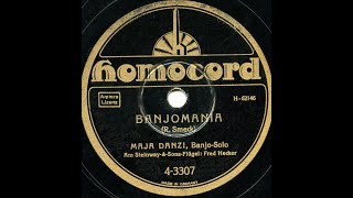 Maja Danzi on banjo quotBanjomaniaquot Roy Smeck banjo composition 1929Mike Danzi [upl. by Mufinella]