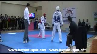 68kg Servet Tazegul vs Saban Calkan 2010 Senyor Turkish TKD Championships [upl. by Aitropal900]