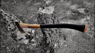 GRÄNSFORS BRUK  AMERICAN FELLING AXE  REVIEW [upl. by Aitra912]