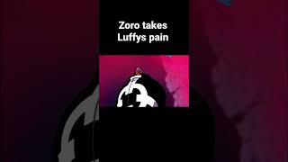 Zoro takes Luffys pain [upl. by Souvaine]