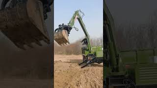 EXCAVATOR DIGGING SHORT DIGGING WITH THE TRUCK AUTOMOBILE JCB EXCAVATOR [upl. by Binky]