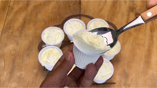 Dessert in a cup with just 3 ingredients without condensed milk and without cooking [upl. by Atinauq]