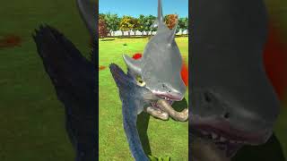 Spinosaurus vs Megalodon  ARBS [upl. by Refynnej]