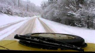 CITROEN MEHARI 4x4 Neige dans les Yvelines entre Dammartin et Septeuil le 20122010 [upl. by Dania]