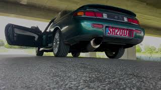 Nissan 200sx S14 Nistune Launch control HKS exhaust [upl. by Knowland]