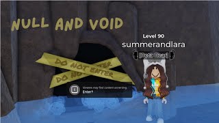 COMPLETING THE quotNull And Voidquot BADGE IN Flavor Frenzy Roblox [upl. by Kohcztiy580]