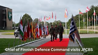 🇫🇮 Chief of Finnish Defence Command visits JFCBS [upl. by Korey313]