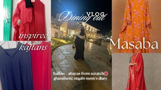 masaba inspired kaftan abayas from scratch outfitfromscratch modeststyle aesthetic [upl. by Jacintha]