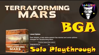 Terraforming Mars Solo Playthrough With Prelude on Board Game Arena [upl. by Emalee899]