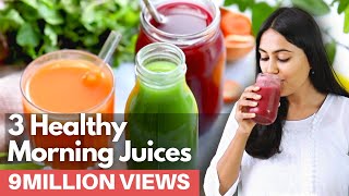 5 मिनट के अंदरअंदर बन जाने वाले जूस रेसिपी  3 Healthy Morning Juices [upl. by Atnuhs]