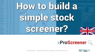 How to build a simple stock screener [upl. by Enomor]