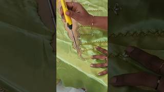 💚🔥 shorts designer blouse embroidery handembroidery design youtubeshorts aari [upl. by Nosyerg]